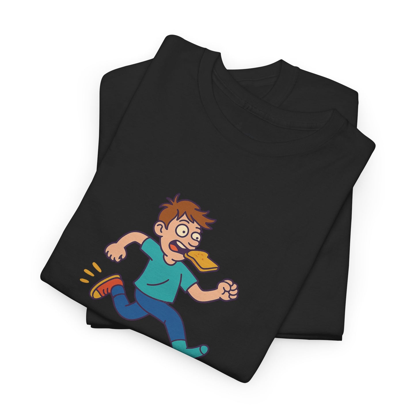 Running Late Is My Cardio – Cartoon Chaos T-Shirt
