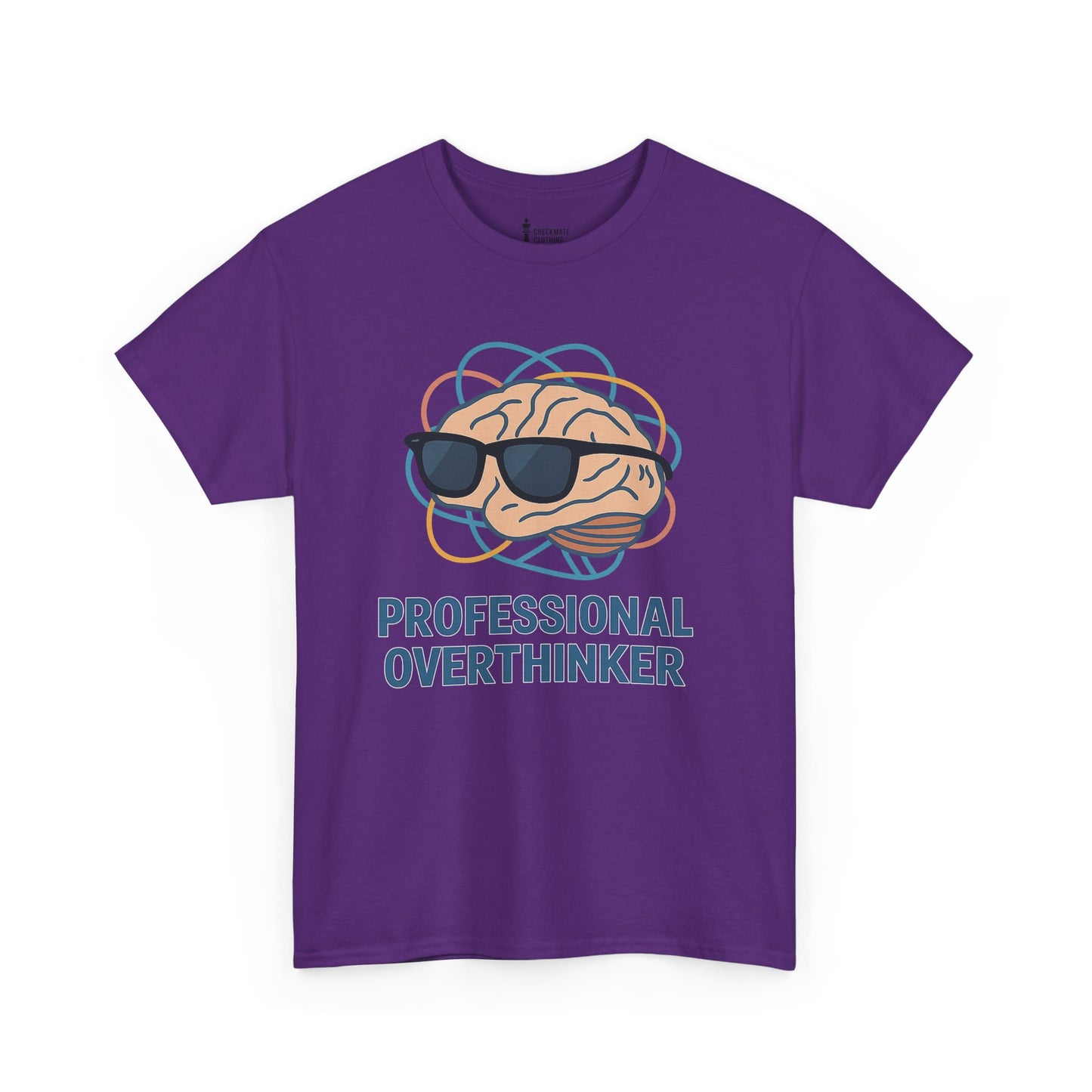 Professional Overthinker – Brain in Sunglasses T-Shirt
