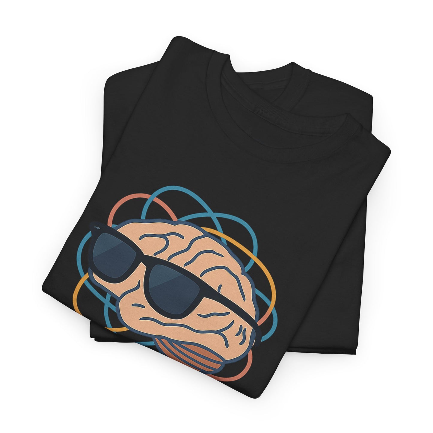 Professional Overthinker – Brain in Sunglasses T-Shirt