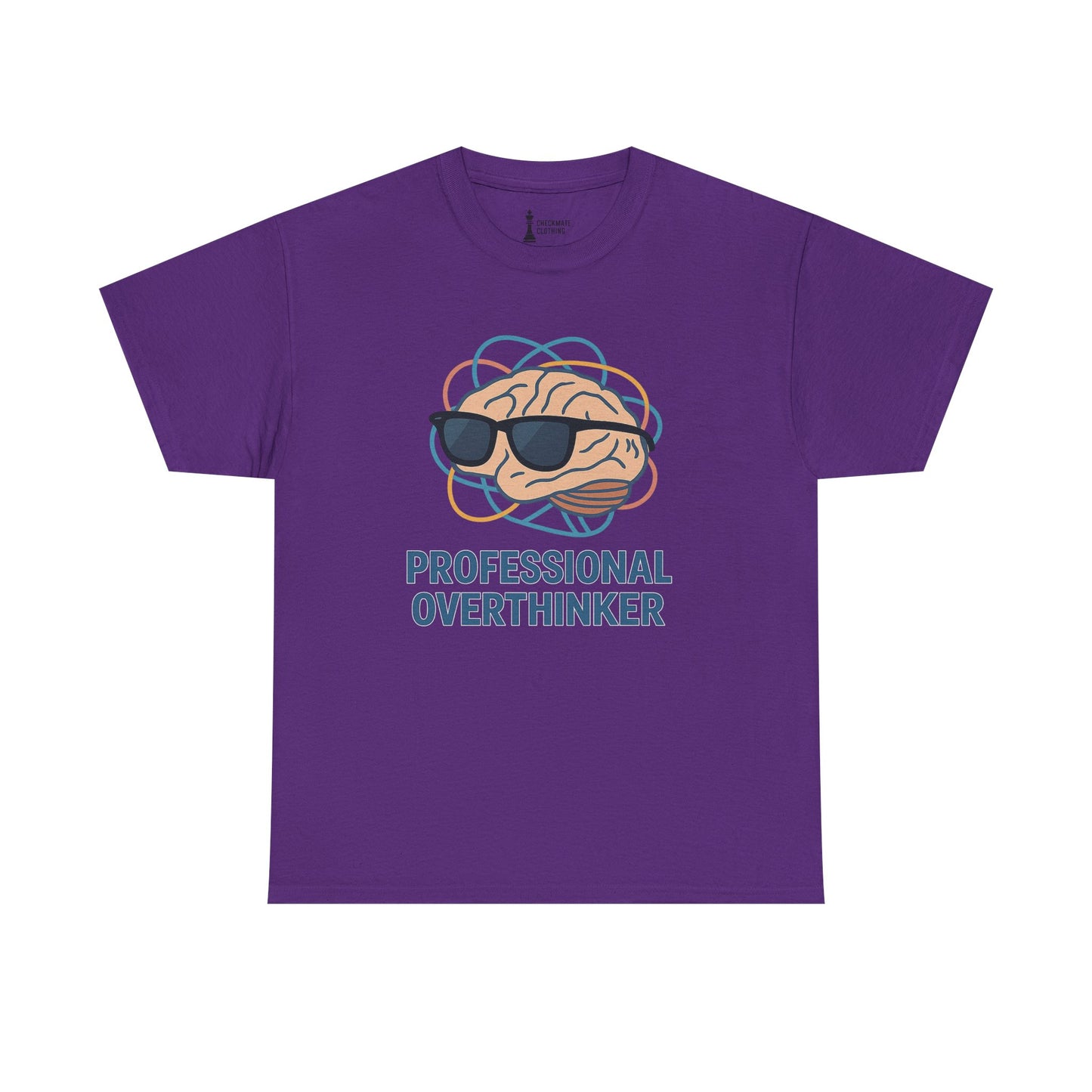 Professional Overthinker – Brain in Sunglasses T-Shirt