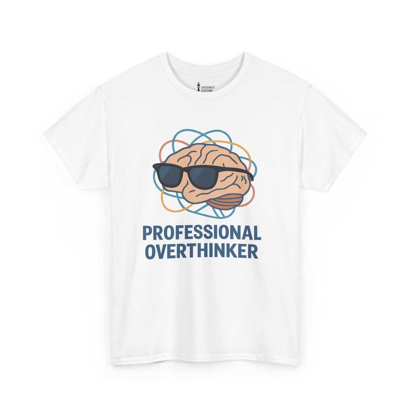 Professional Overthinker – Brain in Sunglasses T-Shirt